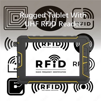 Tableta robusta de 7 pulgadas con lector RFID UHF